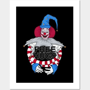 FREE HUGS Poltergeist Clown Posters and Art